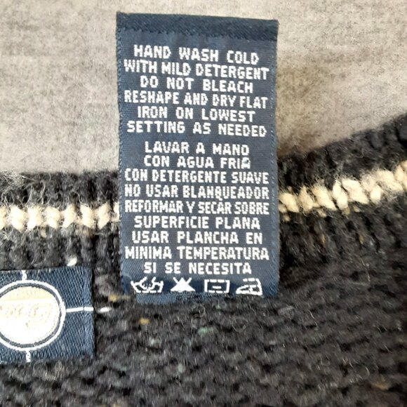 Unbranded Mens Large Sweater Pullover VNeck RAMIE Acrylic WOOL Nylon Color Block - Picture 8 of 8